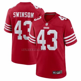 Camiseta NFL Game San Francisco 49ers Messiah Swinson Rojo