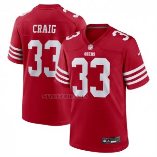 Camiseta NFL Game San Francisco 49ers Roger Craig Retired Rojo
