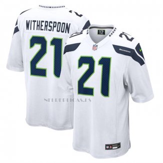 Camiseta NFL Game Seattle Seahawks Devon Witherspoon Blanco