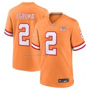 Camiseta NFL Game Tampa Bay Buccaneers Emeka Egbuka Alterno 2 50th Season Naranja