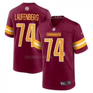 Camiseta NFL Game Washington Commanders Nolan Laufenberg Rojo