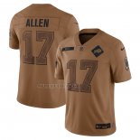 Camiseta NFL Limited Buffalo Bills Josh Allen 2023 Salute To Service Marron