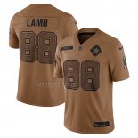 Camiseta NFL Limited Dallas Cowboys CeeDee Lamb 2023 Salute To Service Marron