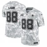 Camiseta NFL Limited Dallas Cowboys CeeDee Lamb 2024 Salute To Service Gris