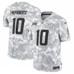 Camiseta NFL Limited Los Angeles Chargers Justin Herbert 2024 Salute To Service Gris