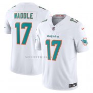 Camiseta NFL Limited Miami Dolphins Jaylen Waddle Vapor F.U.S.E. Blanco