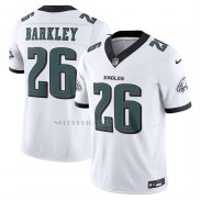 Camiseta NFL Limited Philadelphia Eagles Saquon Barkley Vapor F.U.S.E. Blanco