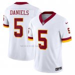 Camiseta NFL Limited Washington Commanders Jayden Daniels Vapor F.U.S.E. Super Bowl Era Blanco