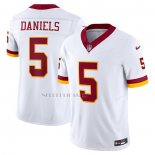 Camiseta NFL Limited Washington Commanders Jayden Daniels Vapor F.U.S.E. Super Bowl Era Blanco