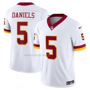 Camiseta NFL Limited Washington Commanders Jayden Daniels Vapor F.U.S.E. Super Bowl Era Blanco