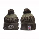 Gorro Beanie Los Angeles Rams New Era Verde Militar
