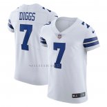 Camiseta NFL Elite Dallas Cowboys Trevon Diggs Vapor Blanco