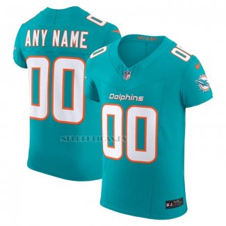 Camiseta NFL Elite Miami Dolphins Vapor F.U.S.E. Personalizada Verde