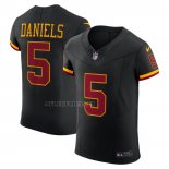 Camiseta NFL Elite Washington Commanders Jayden Daniels Alterno Vapor F.U.S.E. Negro