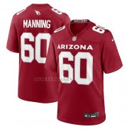 Camiseta NFL Game Arizona Cardinals Ilm Manning 60 Rojo
