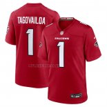 Camiseta NFL Game Atlanta Falcons Tua Tagovailoa Rojo
