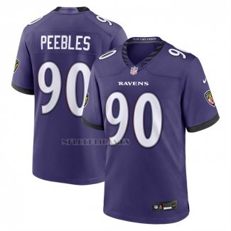 Camiseta NFL Game Baltimore Ravens Aeneas Peebles Violeta