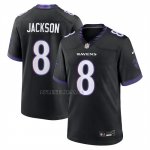Camiseta NFL Game Baltimore Ravens Lamar Jackson Alterno Negro
