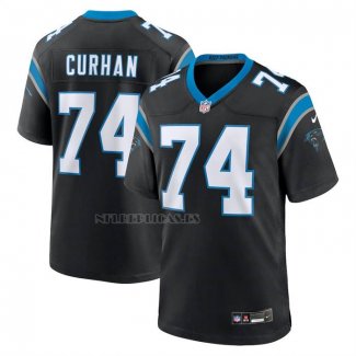 Camiseta NFL Game Carolina Panthers Jake Curhan Negro