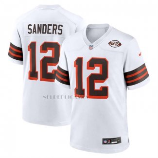 Camiseta NFL Game Cleveland Browns Shedeur Sanders 2025 Draft 2nd Alternate Blanco