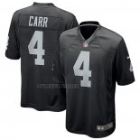 Camiseta NFL Game Las Vegas Raiders Derek Carr Negro