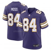 Camiseta NFL Game Minnesota Vikings Randy Moss Classic Retired Violeta