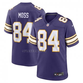 Camiseta NFL Game Minnesota Vikings Randy Moss Classic Retired Violeta