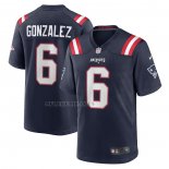 Camiseta NFL Game New England Patriots Christian Gonzalez Azul