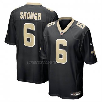 Camiseta NFL Game New Orleans Saints Tyler Shough Negro