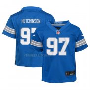 Camiseta NFL Game Nino Detroit Lions Aidan Hutchinson Azul
