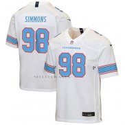 Camiseta NFL Game Nino Tennessee Titans Jeffery Simmons Blanco