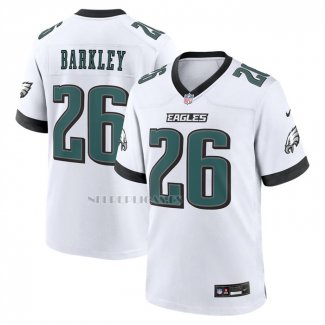 Camiseta NFL Game Philadelphia Eagles Saquon Barkley Blanco1