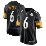 Camiseta NFL Game Pittsburgh Steelers Pressley Harvin III Negro