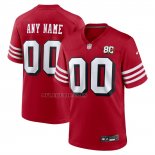 Camiseta NFL Game San Francisco 49ers 80 Aniversario Alterno Personalizada Rojo