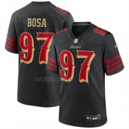 Camiseta NFL Game San Francisco 49ers Nick Bosa 2025 Rivalries Collection Negro