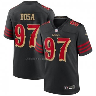 Camiseta NFL Game San Francisco 49ers Nick Bosa 2025 Rivalries Collection Negro