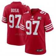 Camiseta NFL Game San Francisco 49ers Nick Bosa 80 Aniversario Rojo