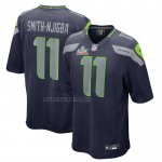 Camiseta NFL Game Seattle Seahawks Jaxon Smith Njigba Super Bowl LX Patch Azul