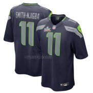 Camiseta NFL Game Seattle Seahawks Jaxon Smith Njigba Super Bowl LX Patch Azul