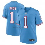 Camiseta NFL Game Tennessee Titans Warren Moon Throwback Retired Azul