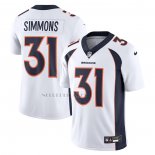 Camiseta NFL Limited Denver Broncos Justin Simmons Vapor Untouchable Blanco