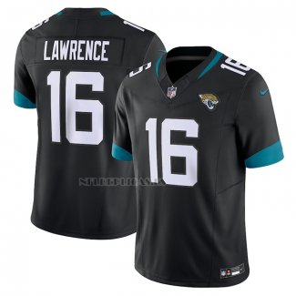 Camiseta NFL Limited Jacksonville Jaguars Trevor Lawrence Vapor F.U.S.E. Negro