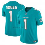 Camiseta NFL Limited Miami Dolphins Tua Tagovailoa Vapor F.U.S.E. Verde2