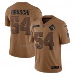 Camiseta NFL Limited New England Patriots Tedy Bruschi 2023 Salute To Service Retired Marron