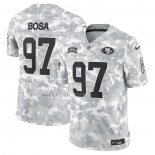 Camiseta NFL Limited San Francisco 49ers Nick Bosa 2024 Salute To Service Gris