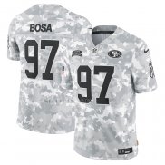 Camiseta NFL Limited San Francisco 49ers Nick Bosa 2024 Salute To Service Gris
