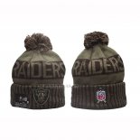 Gorro Beanie Las Vegas Raiders New Era Verde Militar