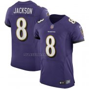 Camiseta NFL Elite Baltimore Ravens Lamar Jackson Vapor Violeta