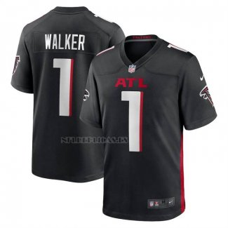 Camiseta NFL Game Atlanta Falcons Jalon Walker 2025 NFL Draft Negro