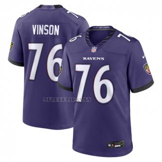 Camiseta NFL Game Baltimore Ravens Carson Vinson Violeta1